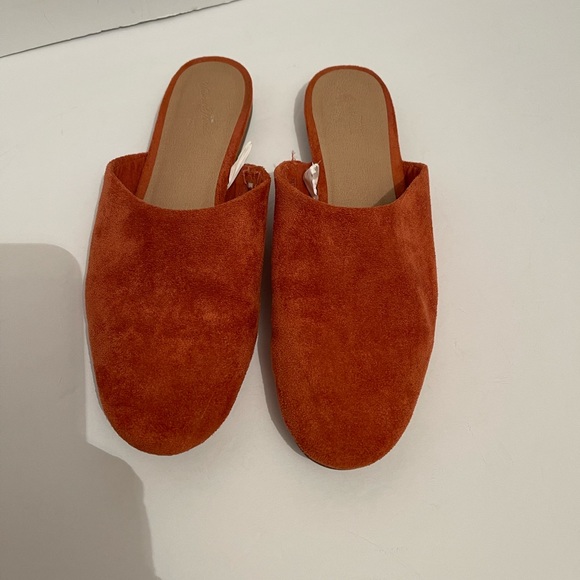 Universal Thread Slip On Backless Almond Toe Mule Size 7.5 Rust Orange - Picture 2 of 9